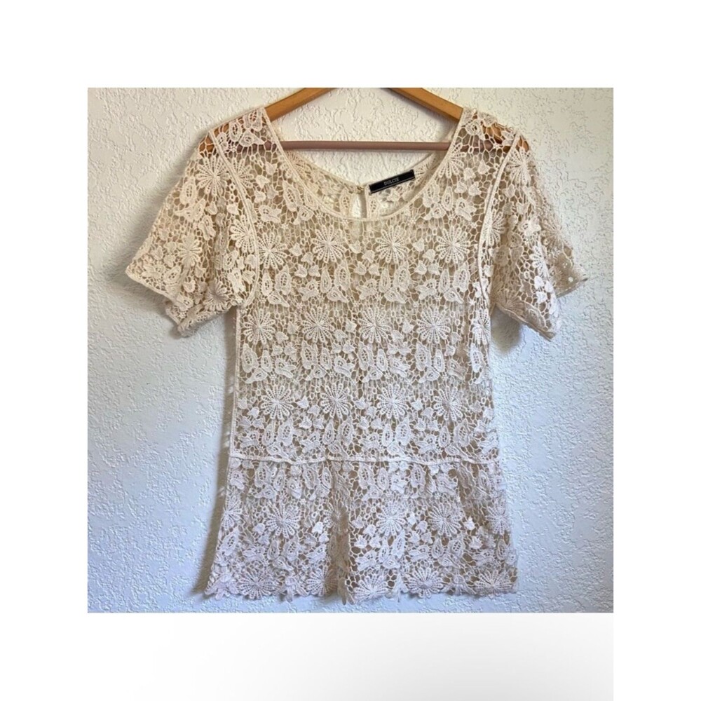 Anthropologie Dulcie Crochet Boho Top